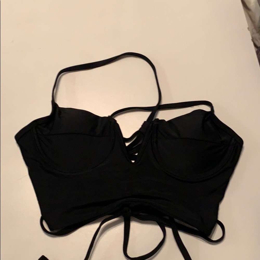Black bikini top